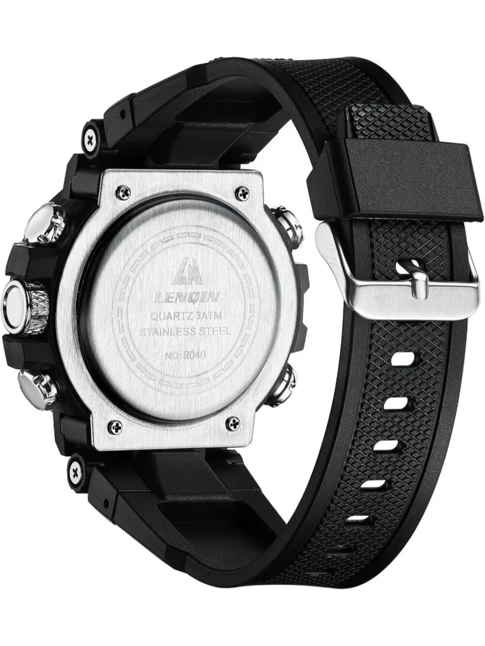 Men's Black Digital Military Survival Tactical Outdoor Waterproof Wrist Watch